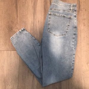 Mom Jeans with Slight Ripping